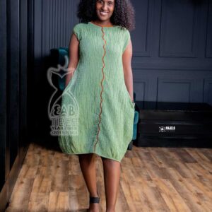 Light green mid dress J009