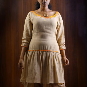 Light salmon Dress L036