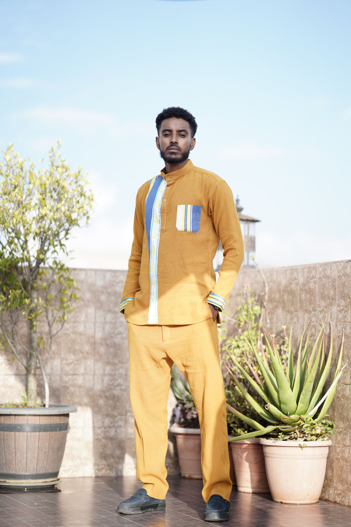 Brown Enkutatash Men's Set