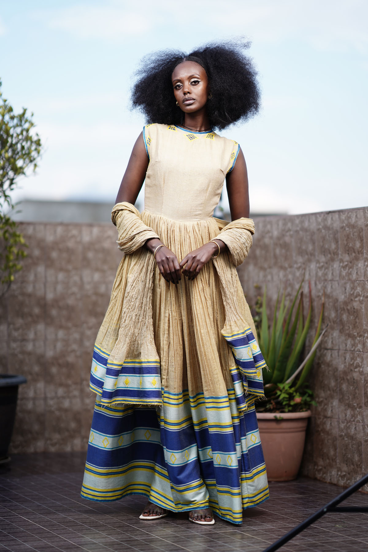 Cream Ballroom Dress - Image 7