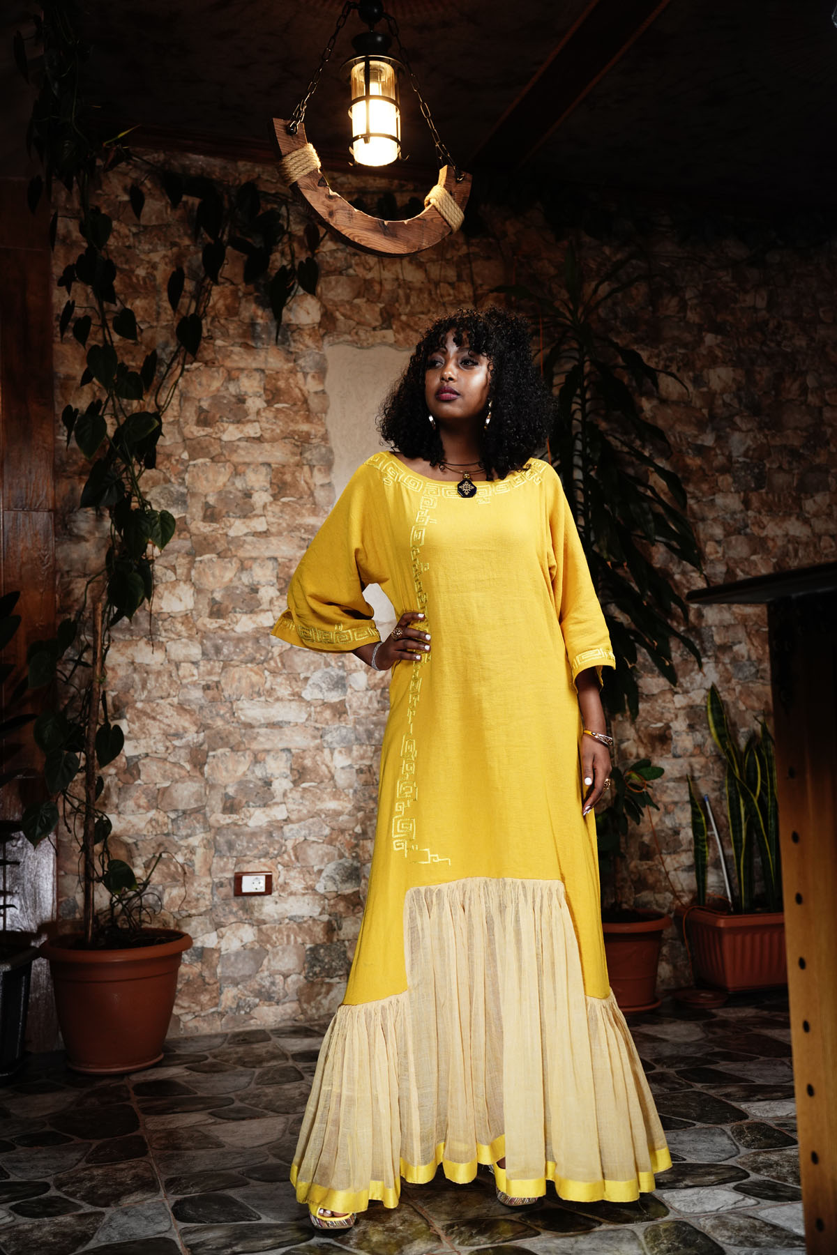 Golden Yellow Adey Maxi Dress