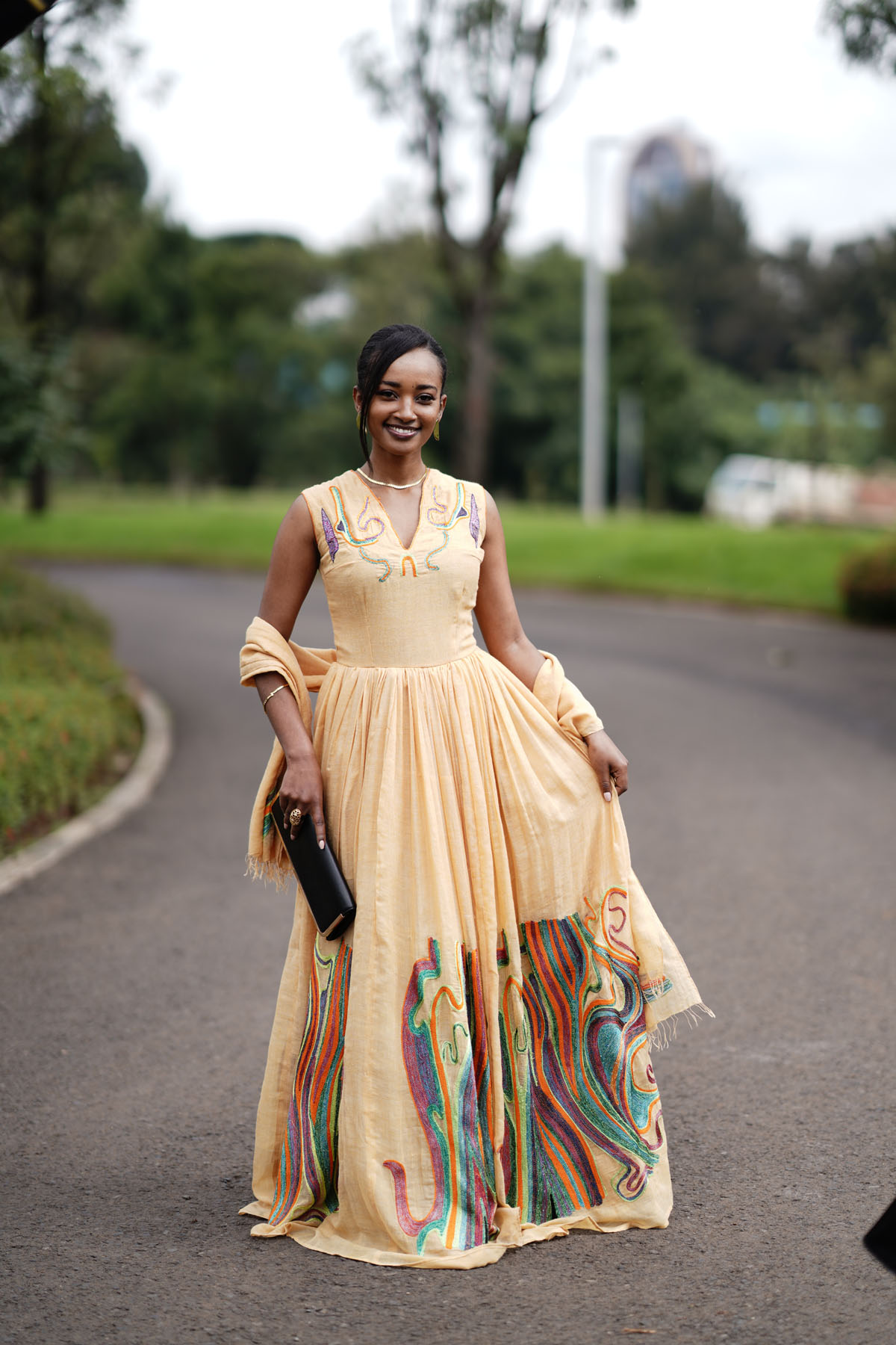 Royal Cream Adey Dress - Image 11