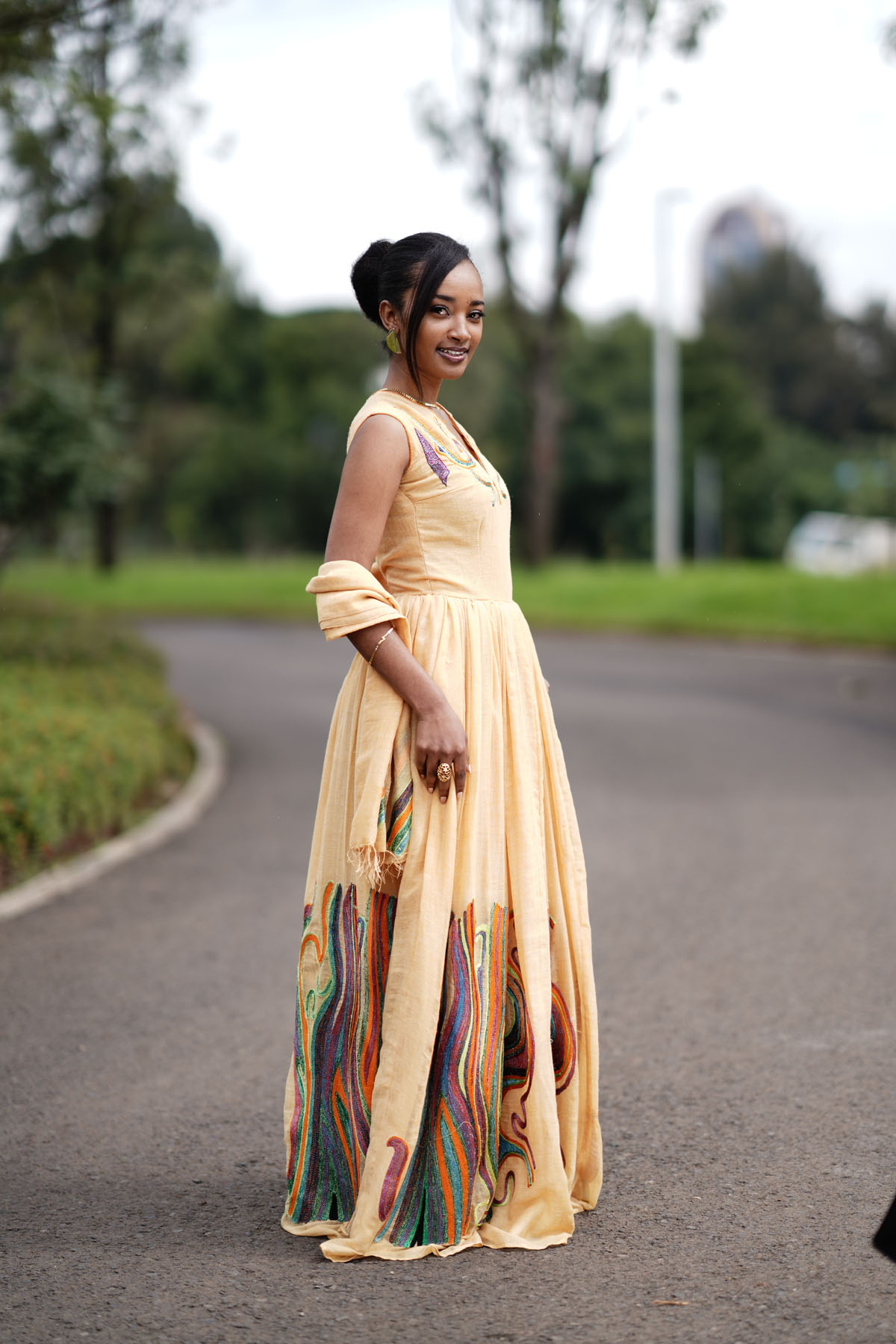 Royal Cream Adey Dress - Image 5