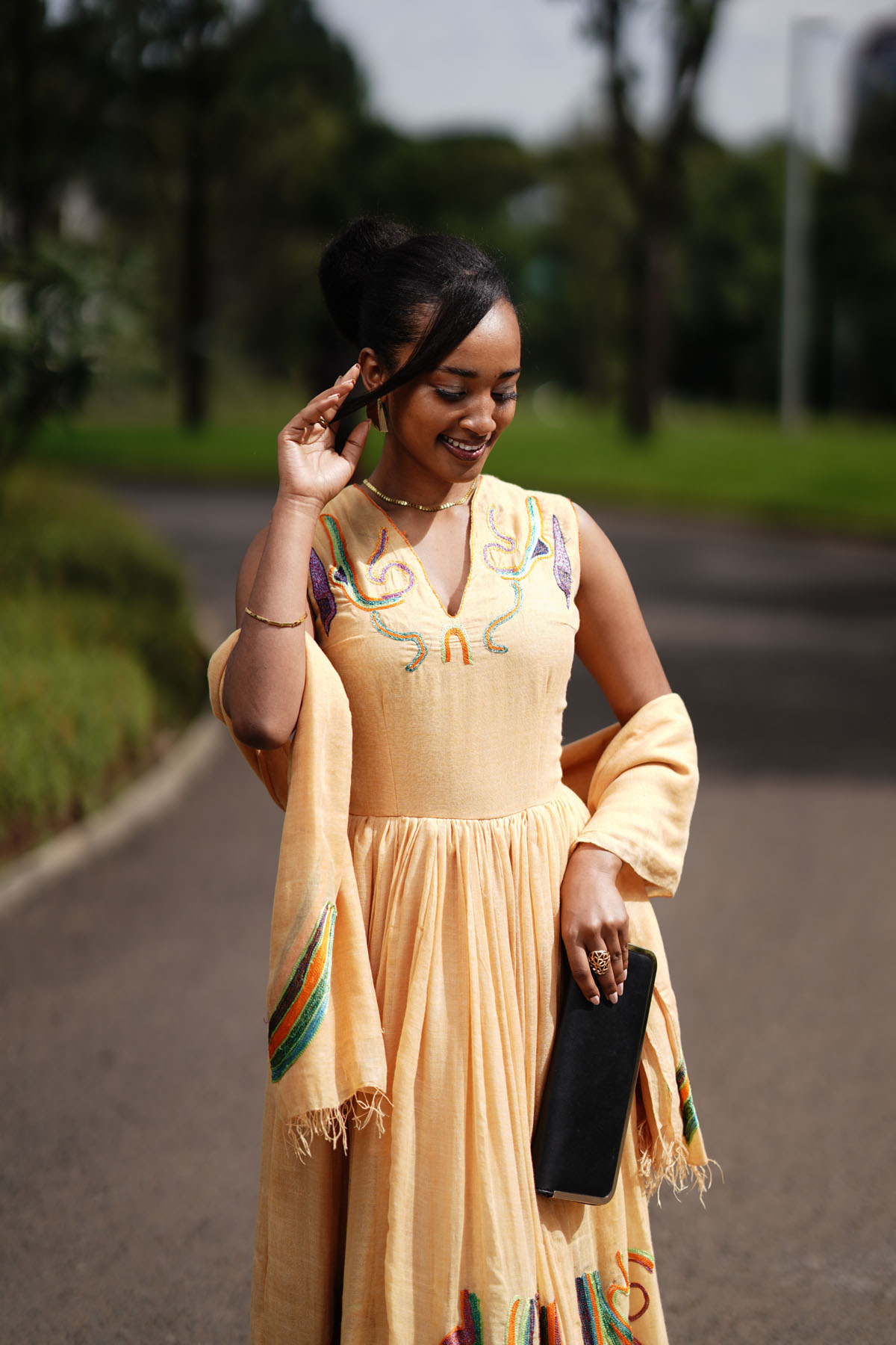 Royal Cream Adey Dress - Image 7