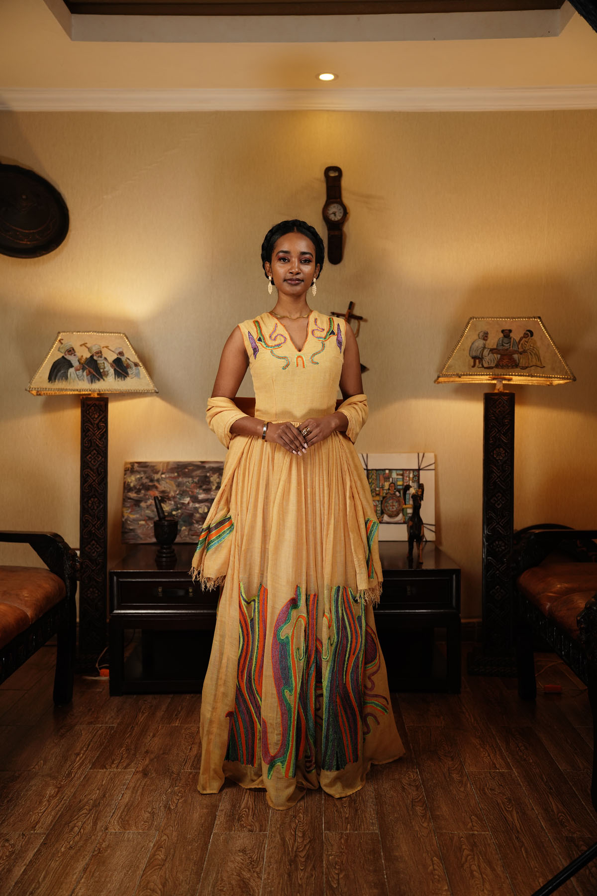 Royal Cream Adey Dress - Image 10