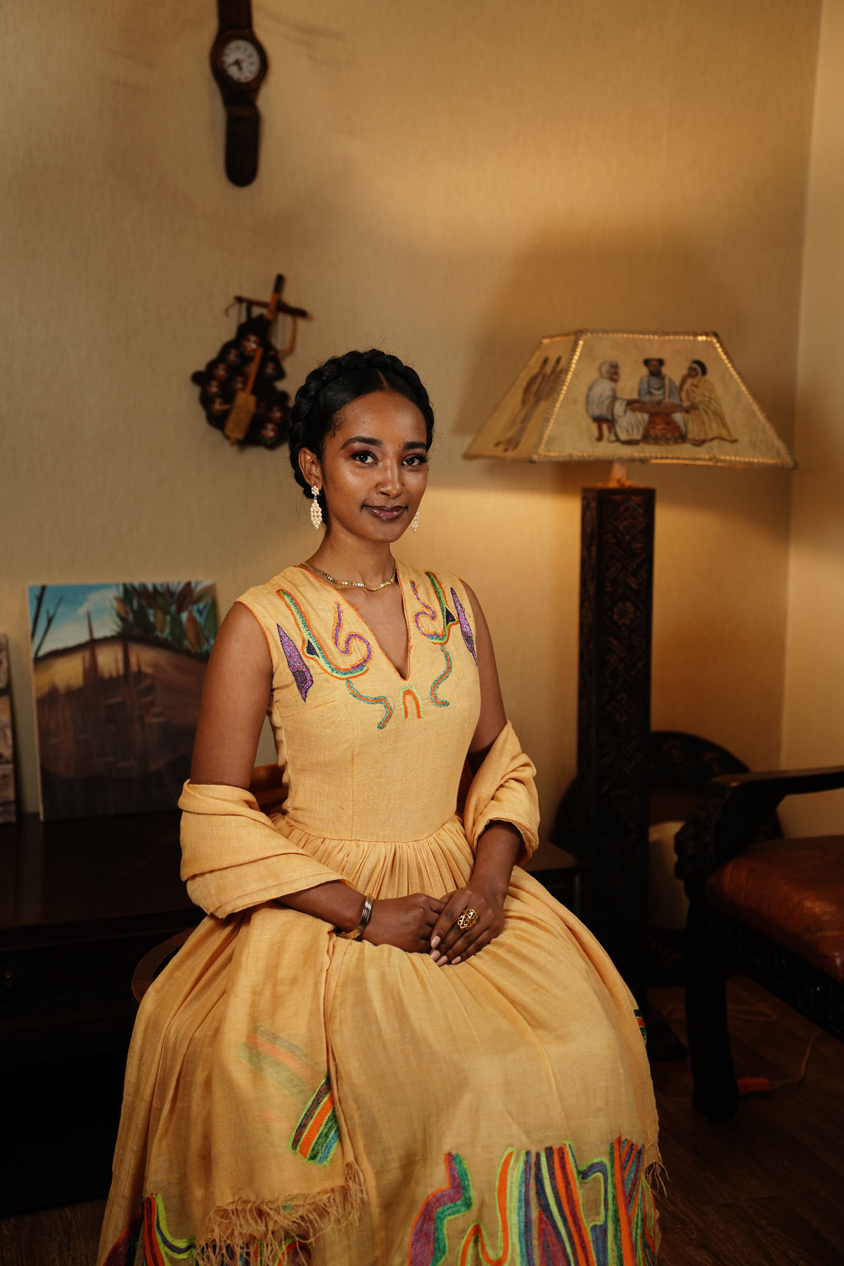 Royal Cream Adey Dress - Image 12