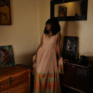 Apricot Empire Dress