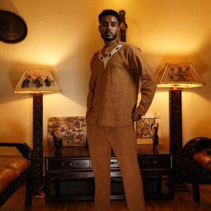 Caramel Brown Men's Top & Pants